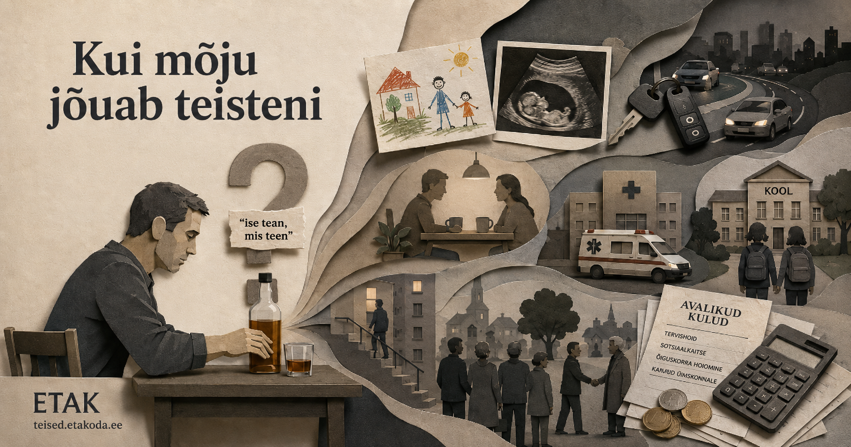 29.06.2026 – Eesti tubaka- ja alkoholikahjude vähendamise koja (ETAK) uus teavituskampaania “Kui mõju jõuab teisteni” kutsub märkama, et alkoholi tarvitamise ta